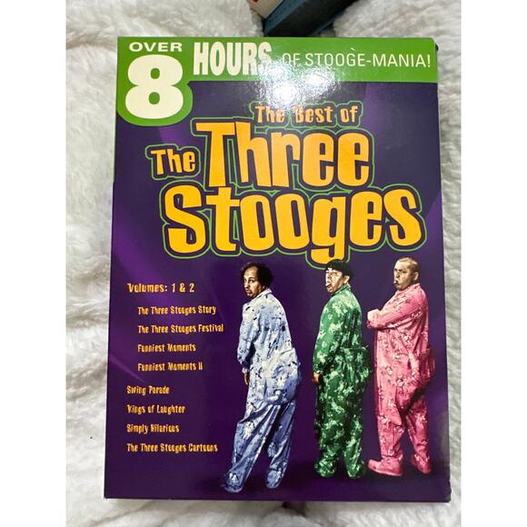 3 DVD set of THE THREE STOOGES , each 1 has 2 cds each. One is new Still Sealed - Picture 8 of 10